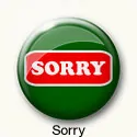 Button mit Text sorry