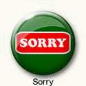 Button mit Text sorry