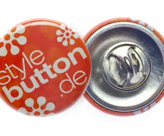 Button 25 mm mit Butterfly-Verschluss