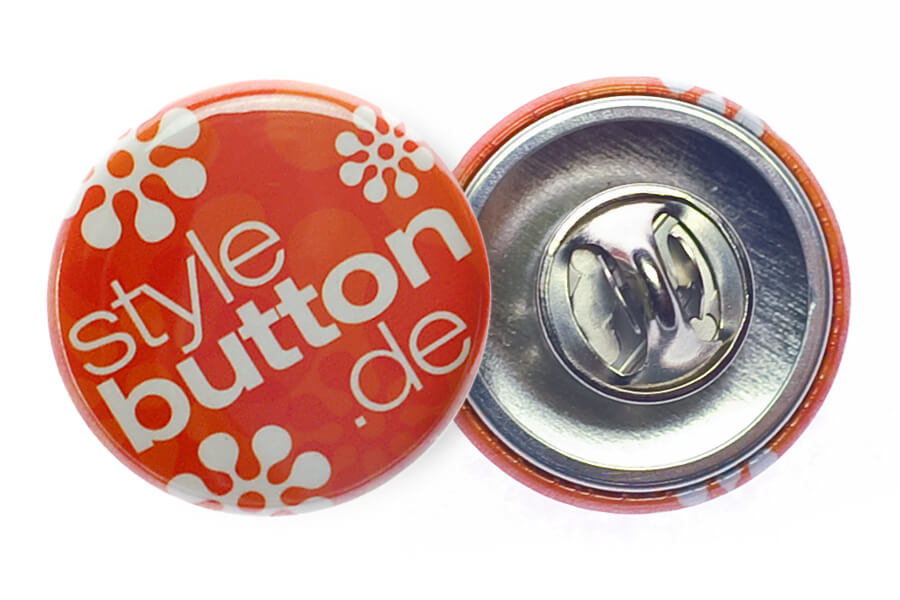 Button 25 mm mit Butterfly-Verschluss