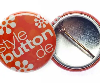 Button 25 mm mit Bogennadel