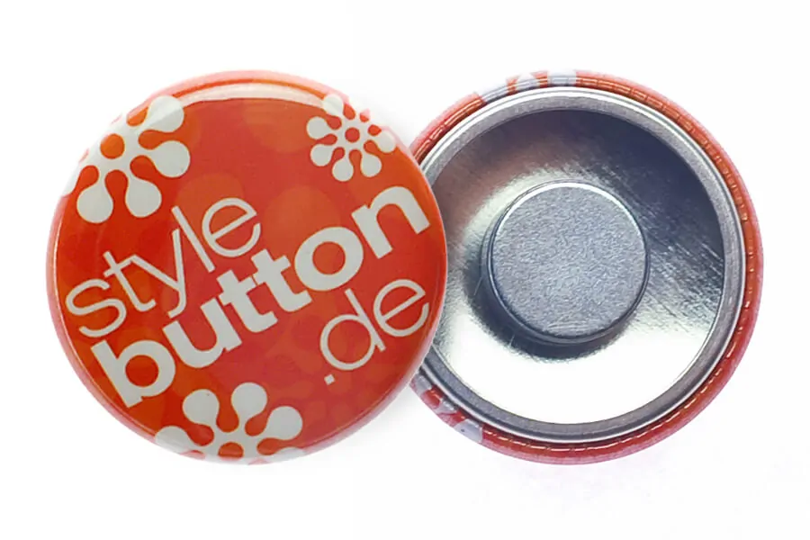 Button 25 mm mit abnehmbarem Supermagnet