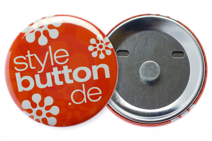 Button 56 mm Supermagnet abnehmbar ohne Nadel