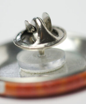 schmetterlingsverschluss an button Buttons 32 mm mit Butterflyverschluss / Schmetterlingsverschluss