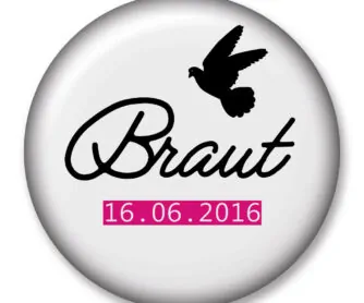 Brautbutton Mod. 6 mit Pigeon