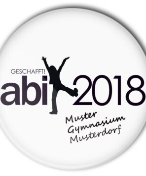 Abi Abschluss Button Modell Nummer 3