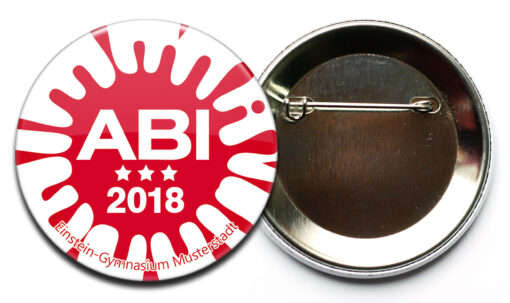 Abi-Button #2 roter Tintenklecks – Bild 2