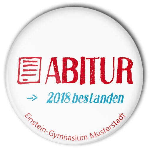 Abi Button Nr. 4 Matura Anstecker