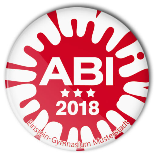 Abitur Schulabschluss Button Mod.2