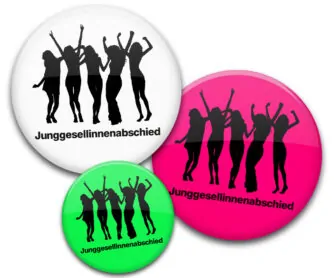 Party 1 JGA Buttons für Frauen