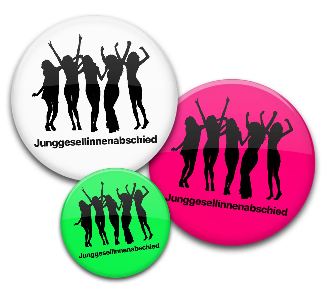 Party 1 JGA Buttons für Frauen