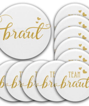 Set #27 elegante JGA Buttons für Junggesellenabschied Frauen
