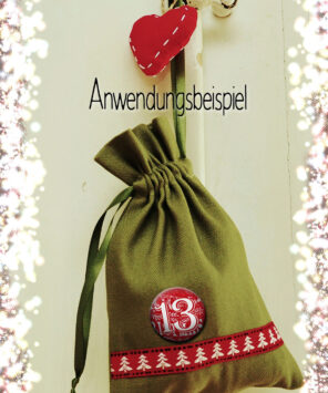 Adventskalenderbutton Anwendungsbeispiel 24 Advents-Kalenderbuttons XMAS 1