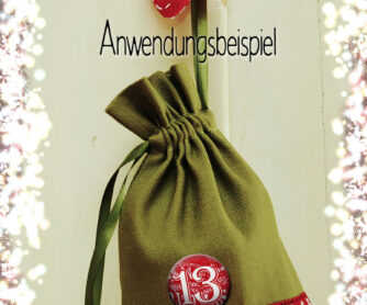 Adventskalenderbutton Anwendungsbeispiel 24 Advents-Kalenderbuttons XMAS 1