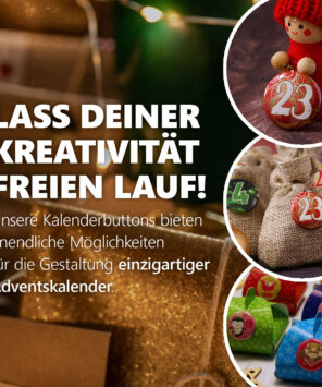 XMAS1 kreative Adventskalender basteln 24 Advents-Kalenderbuttons XMAS 1
