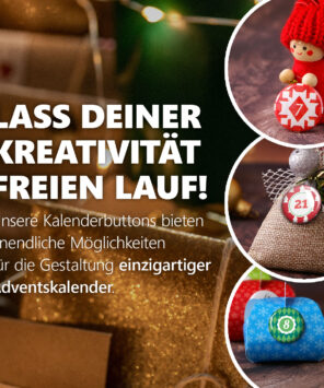 XMAS2 tolle Adventskalender basteln 24 Advents-Kalenderbuttons XMAS 2