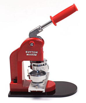 rote Buttonmaschine von stylebutton für 56 mm Ansteckbuttons