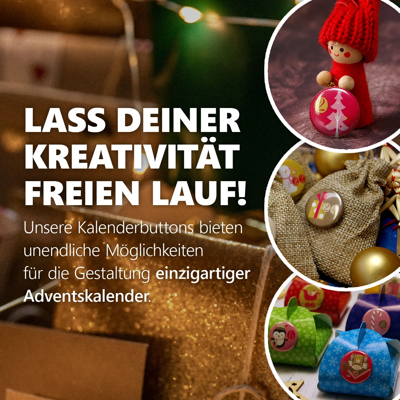 24 Adventskalender Zahlenbuttons XMAS 3 – Bild 5