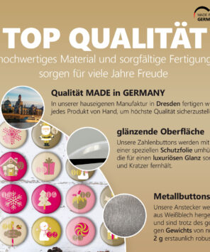 XMAS3 Qualitaet 24 Adventskalender Zahlenbuttons XMAS 3