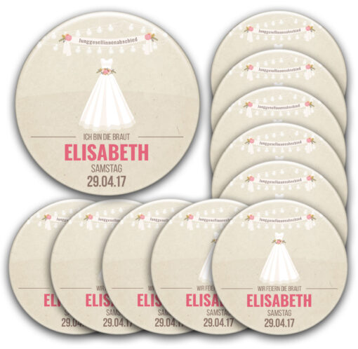 JGA Junggesellenabschied Frauen Buttons Mod. 20
