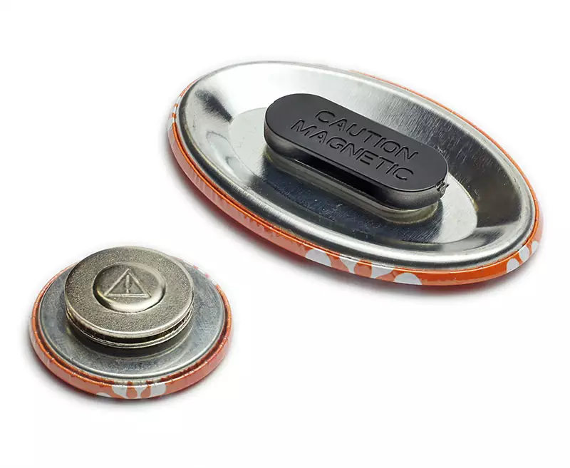 kleine und große Magnethalterung für Buttons