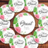 Sticker-Set für JGA mit Brautbutton und für das Brautteam Modell 32