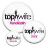 Germanys Next Topwife Buttons für den Junggesellinnenabschied im Stil von GNTM Topmodel