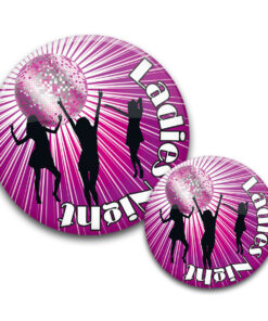 JGA Buttons Ladies Night 2 Discokugel lila