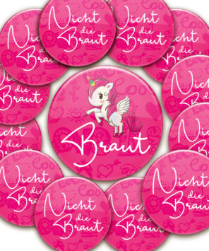 Set 13 Stück Einhorn-Buttons in verschiedenen Größen