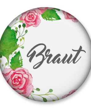 Brautbutton von JGA-Design 32 in 76 mm Größe