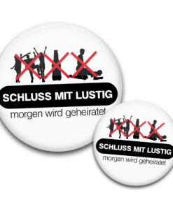 Button Schluss mit Lustig JGA stylebutton