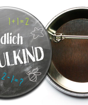 Button Schulkind Sicherheitsnadel3 Endlich Schulkind Buttons #3