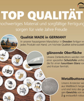 XMAS4 Qualitaet gold 24 Adventskalender-Buttons XMAS 4