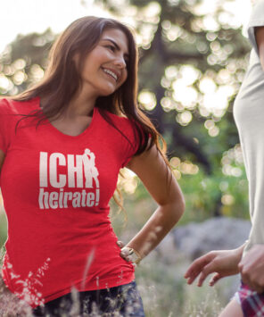 Ich heirate Shirt für Junggesellinnenabschied Frauen in rot