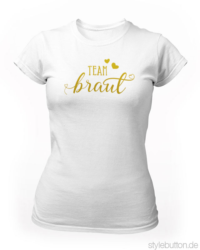 RAHMENLOS® Geschenke getshirts JGA Team Braut T-Shirt 