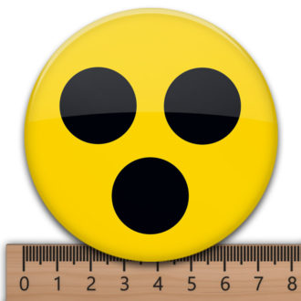 Button Anstecker Blindenplakette Blind Abzeichen Hinweis Sehbehindert Pin