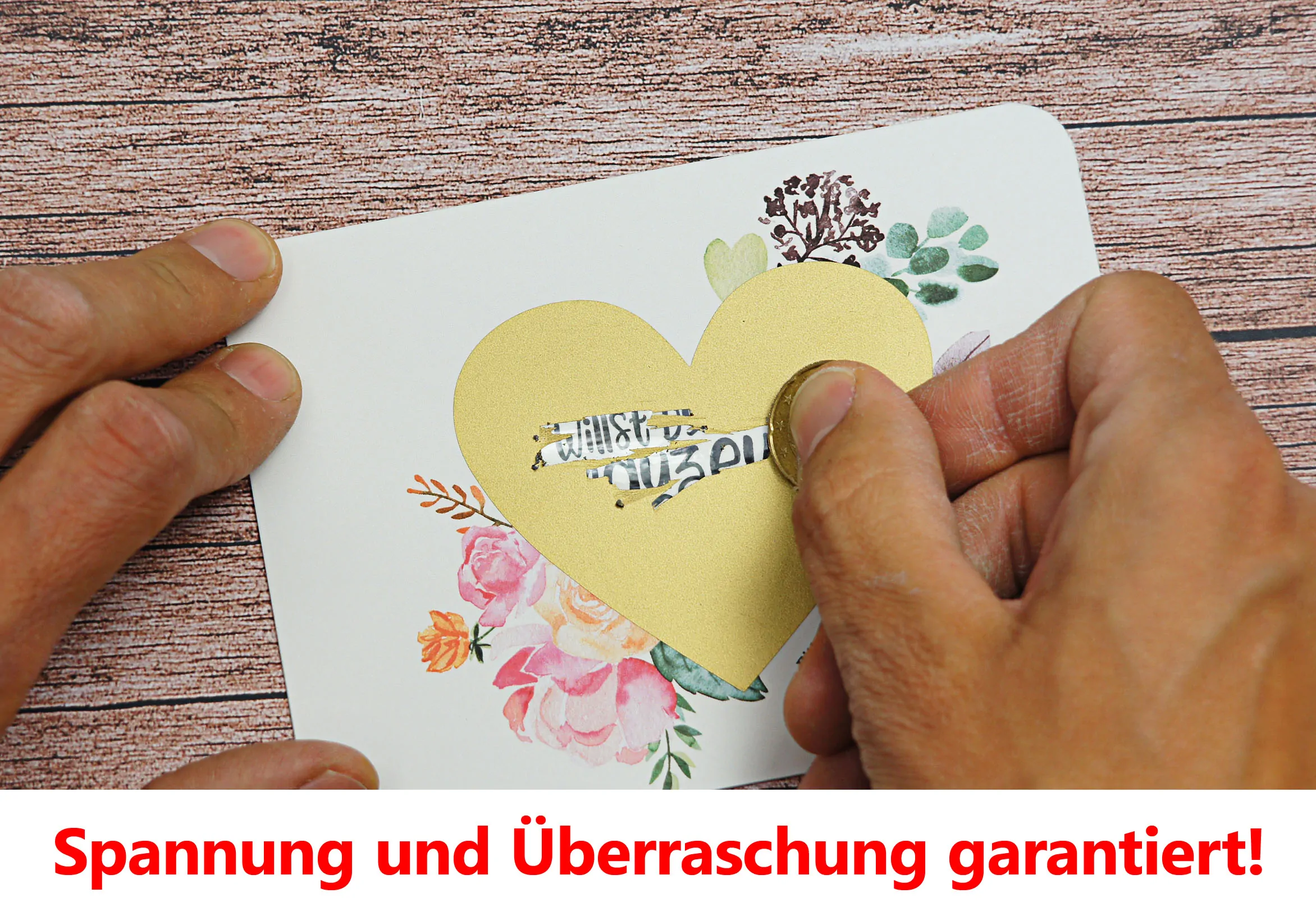 Spannung und Überraschung mit der Rubbelkarte für Deine zukünftige Trauzeugin