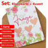 Ein komplettes Set: exklusive Rubbelkarte inklusive Briefumschlag