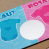 Baby Rubbelkarte Scratchcard mit Rubbelfeld