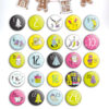 Zahlen Buttons für DIY Adventskalender zum Basteln