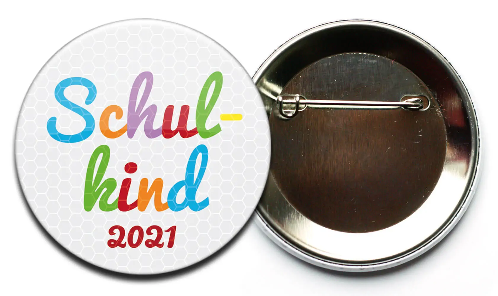 reflektierender Button Schulkind Schulanfang