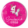 pink Button Schulkind 2026 mit Einhorn