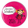 weinroter Button Schulkind 2026