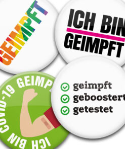 Ich bin geimpft Button