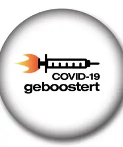 Covid-19 Booster Impf-Button Anstecker