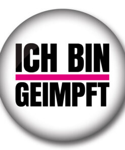 Ich bin geimpft Buttons | Anstecker kaufen