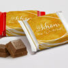 Süßes Giveaway Ritter Sport Mini mit bedruckter Banderole "Golden Glamour"