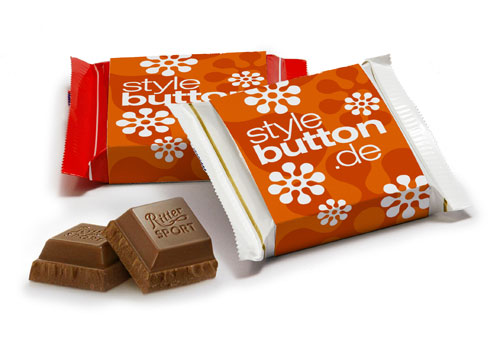 Werbe Wrapper Banderole für Schokoladentafel Mini