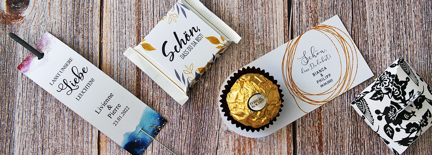 Banner Papeterie Hochzeit Gastgeschenke