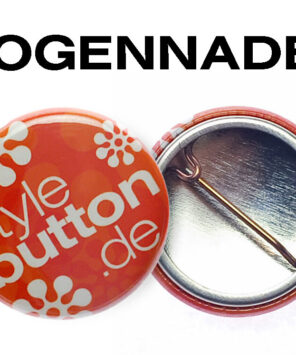 bogennadel Ukraine Buttons blau gelb